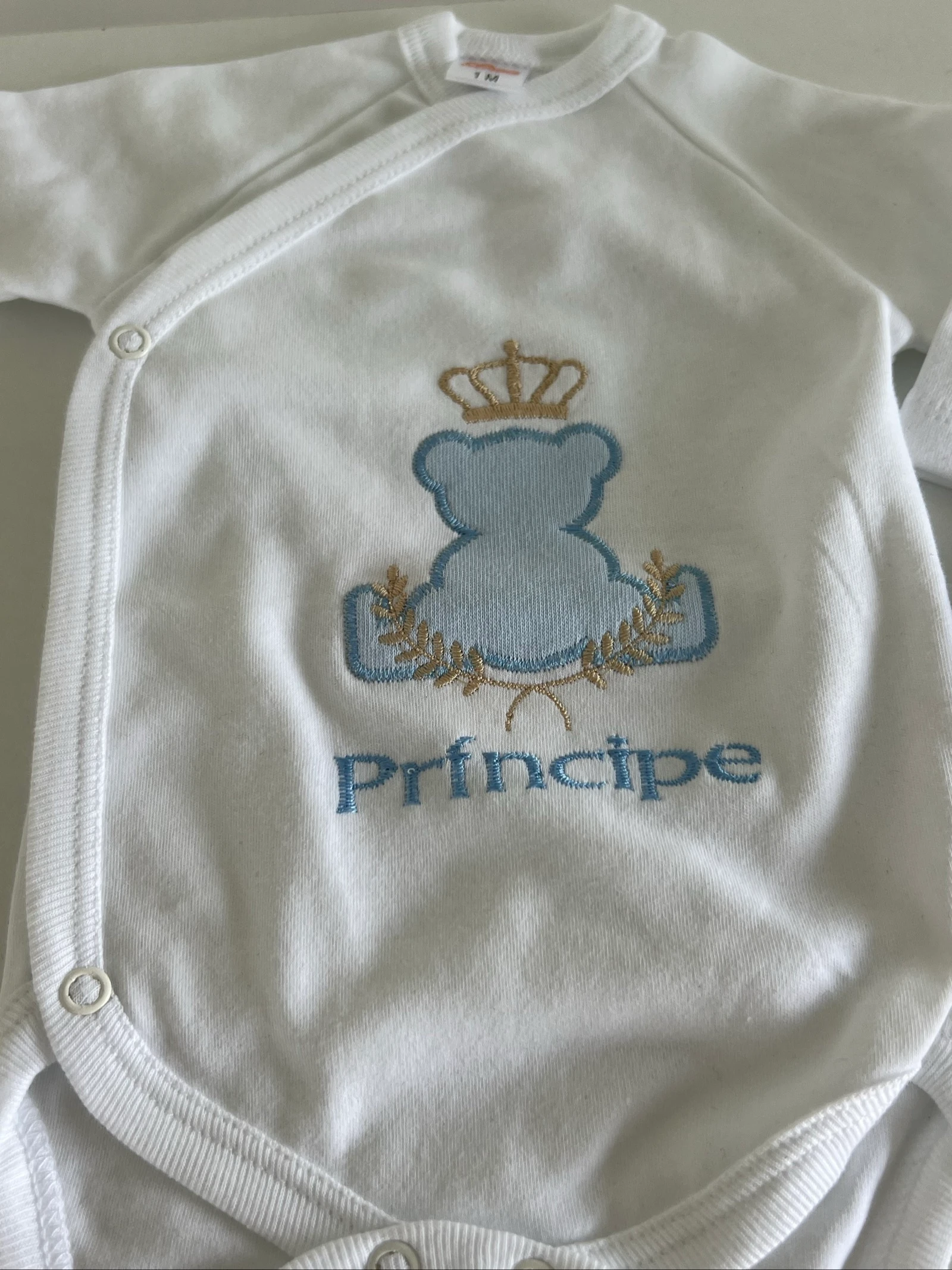 Conjunto bebê "Príncipe" com cueiro – 1 mês – photo 3